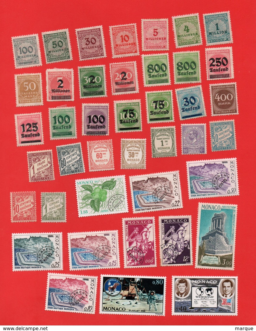 Lot De 41 Timbres MONDE - Collections (without Album)