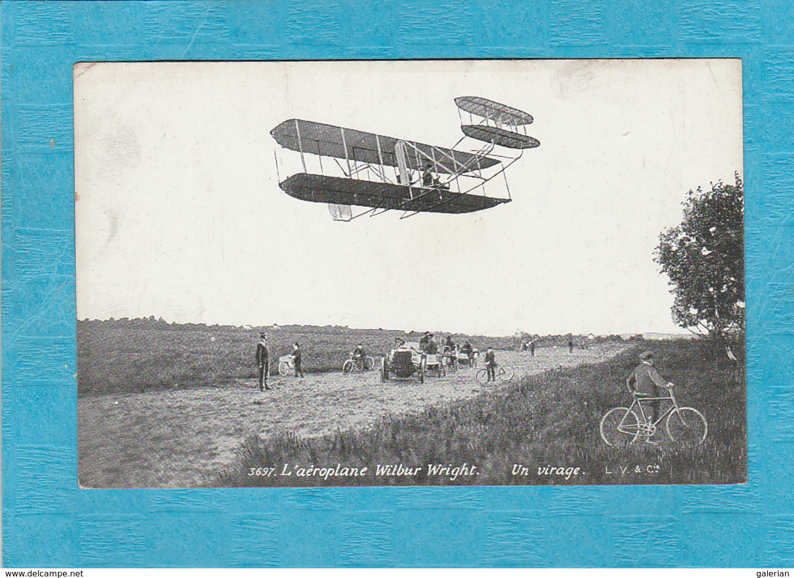 L'Aéroplane Wilbur Wilbur. - Un Virage. - Aviateurs