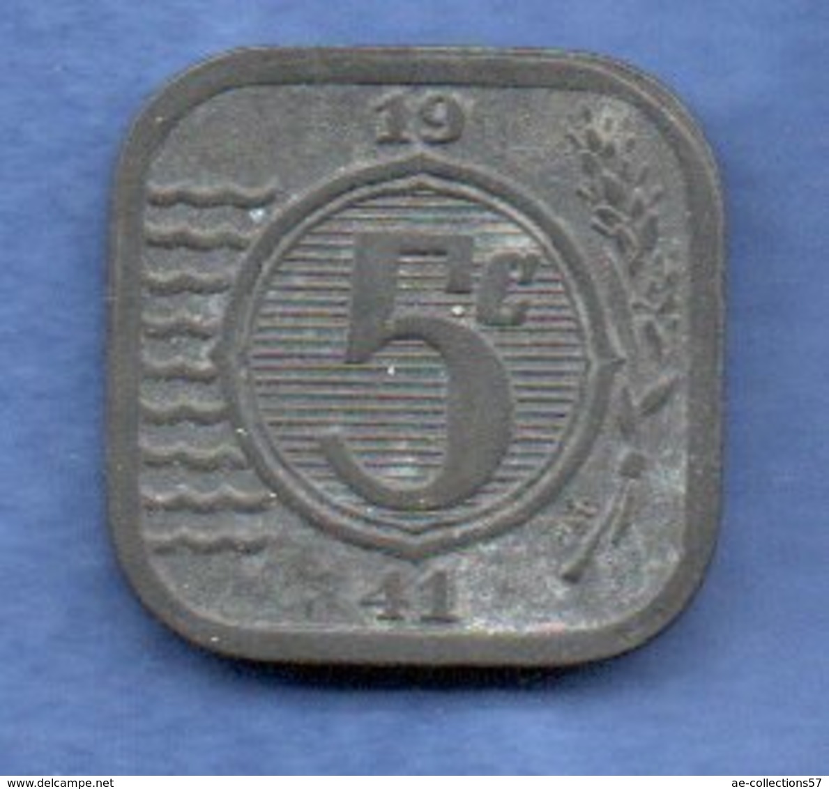 Pays Bas  -  5 Cents 1941 -  Km # 172 - état  TTB - 5 Cent