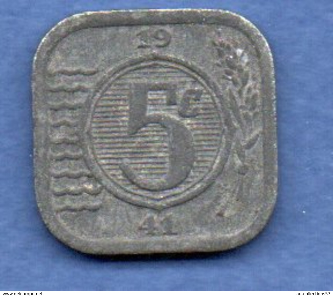 Pays Bas  -  5 Cents 1941 -  Km # 172 - état  TTB - 5 Cent