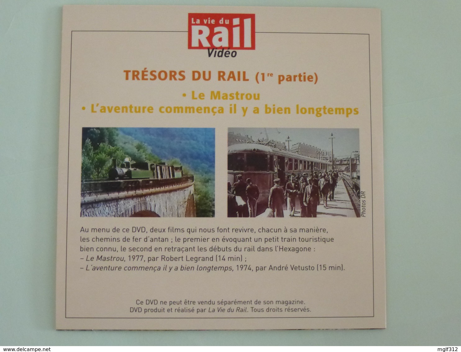 TRAINS : DVD - TRESORS DU RAIL - Le Mastrou - L'aventure Commebça Il Y A Bien Longtemps - Détails Voir 2ème Scan. - Dokumentarfilme