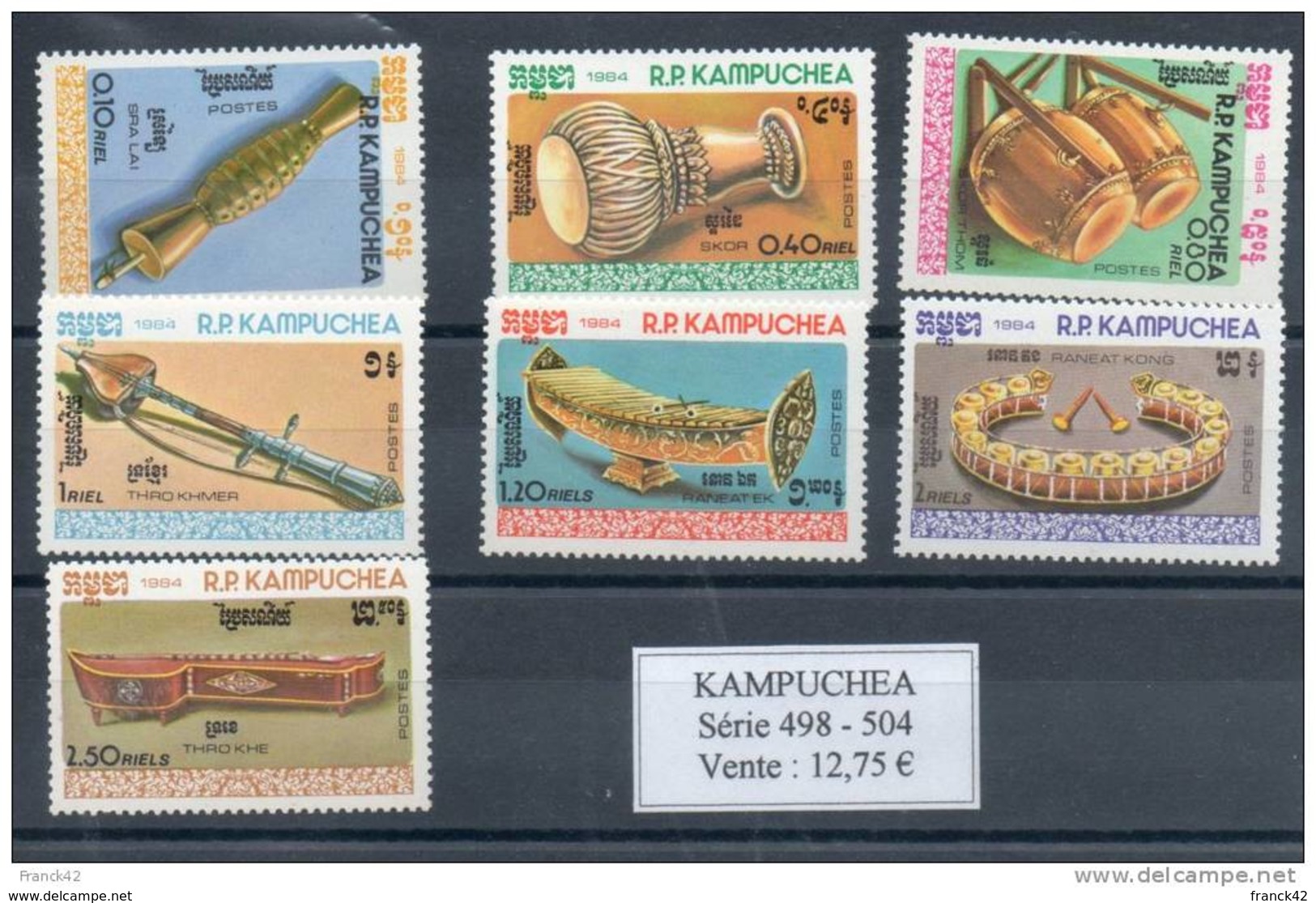 Kampuchéa.  Instruments De Musique - Kampuchea