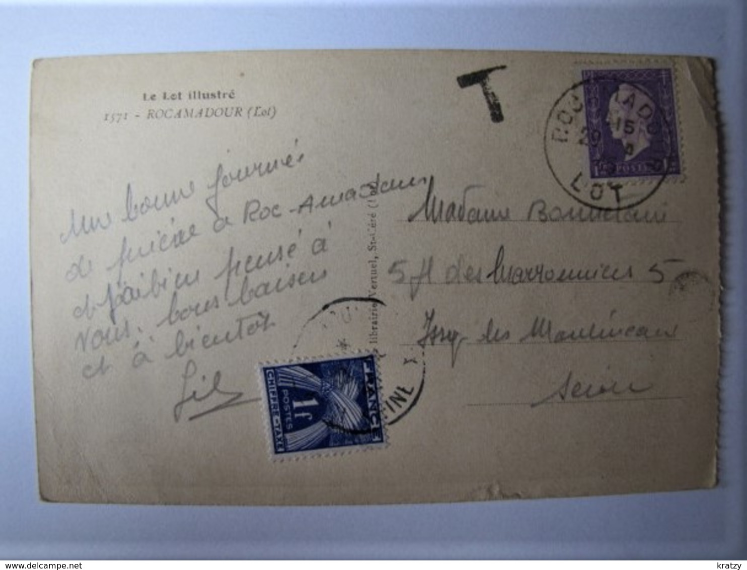 FRANCE - LOT - ROCAMADOUR - Vue Générale - 1945 - Rocamadour
