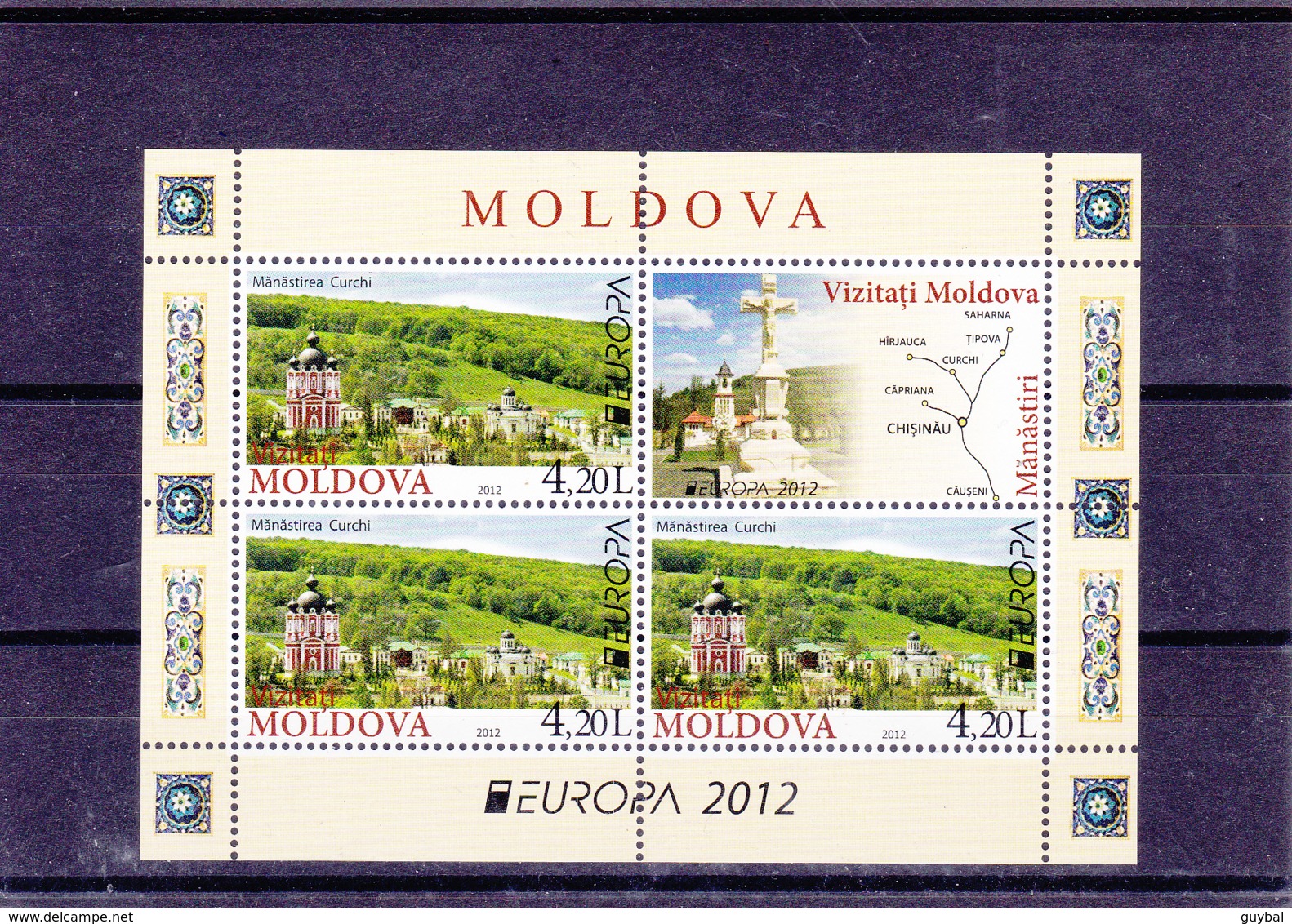 2012 - Europa Cept - Moldova - Moldavia - Moldavie - N°YT 684 Et 685** Feuilles Issues Du Carnet C684** - 2012