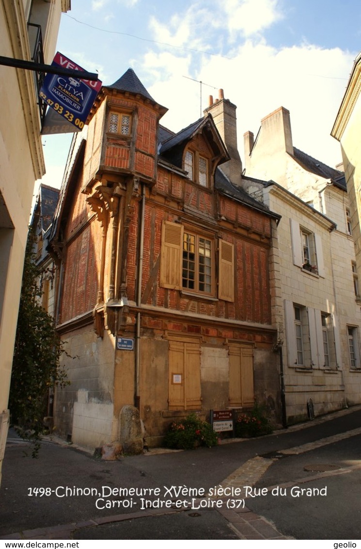 Chinon (37)- Rue Du Grand Carroi (Edition à Tirage Limité) - Chinon