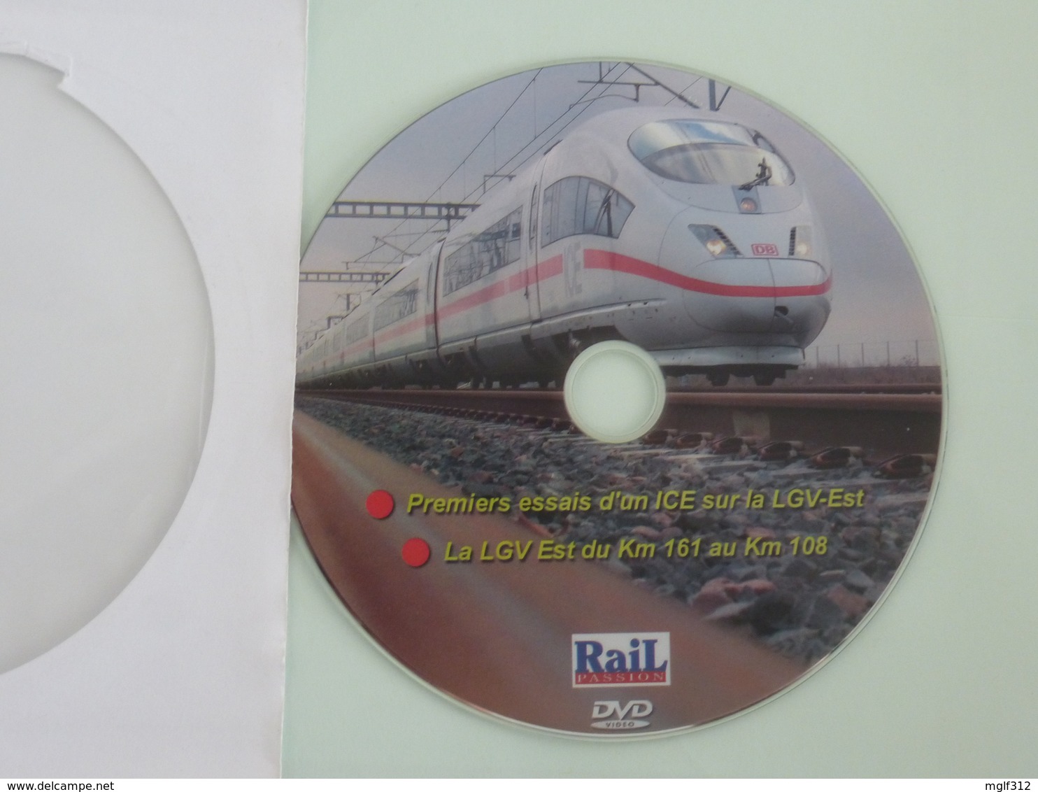 TRAINS : DVD - Premiers Essais D'un ICE Sur La LGV-Est - La LGV-Est Du Km 161 Au Km 108 - - Dokumentarfilme