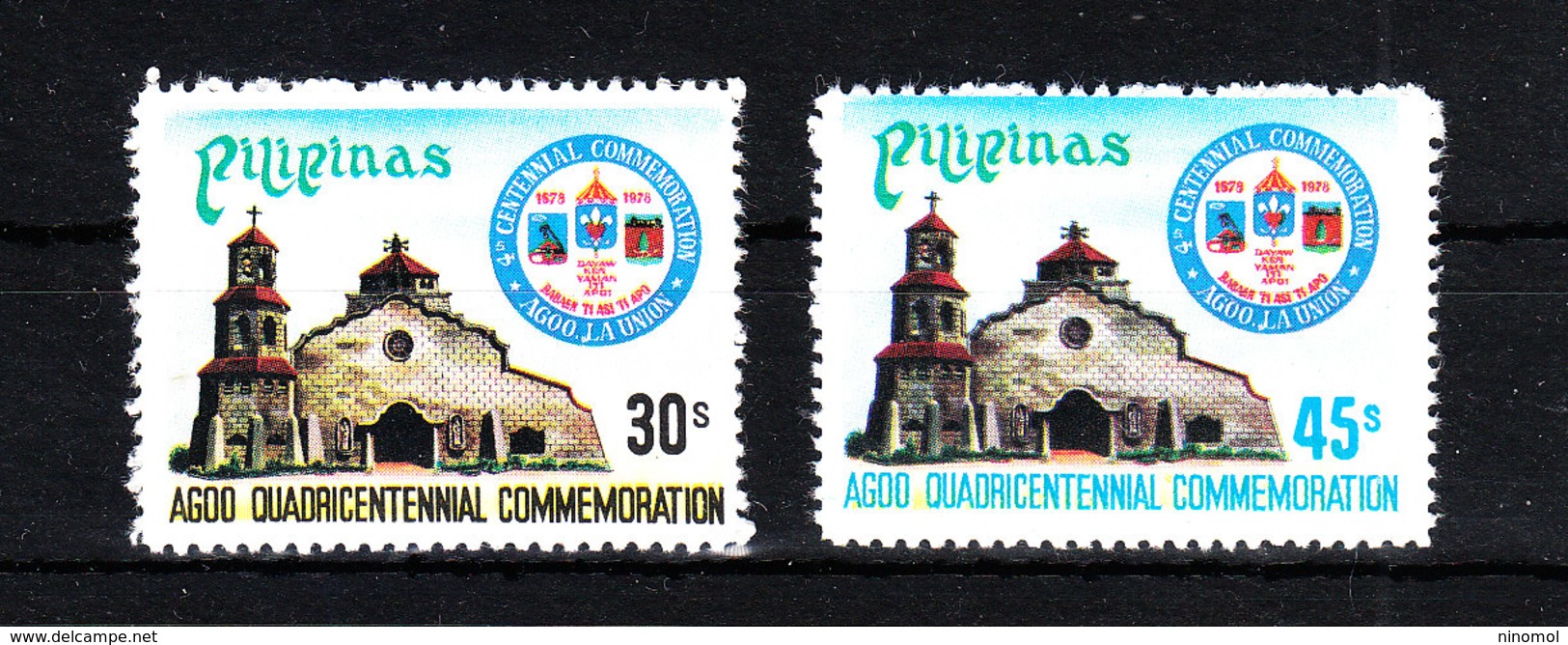 Filippine  Philippines  - 1978. Cattedrale Di Agoon. Cathedral. Complete MNH  Series - Chiese E Cattedrali