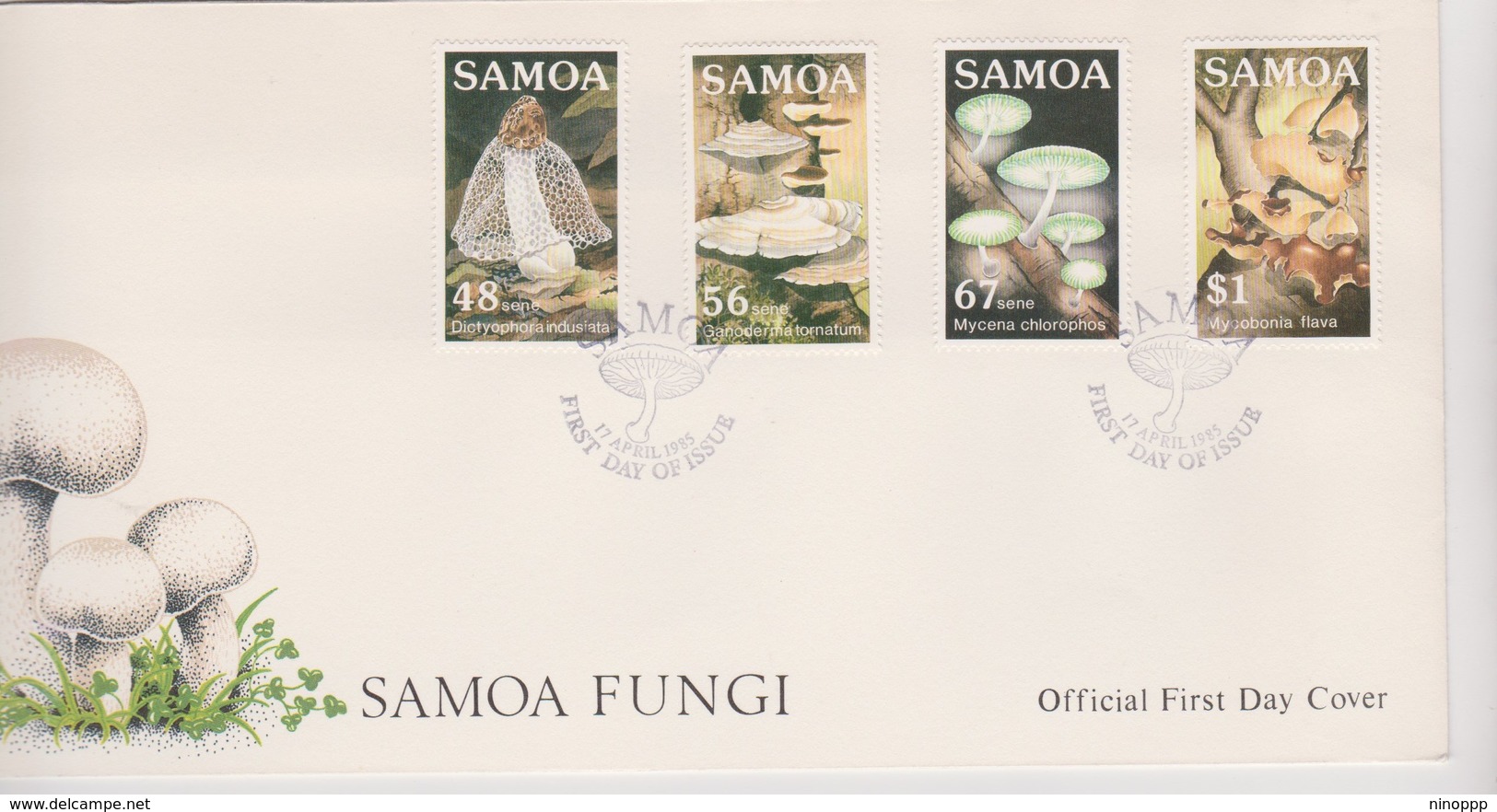 Samoa 1985 Fungi FDC - Samoa