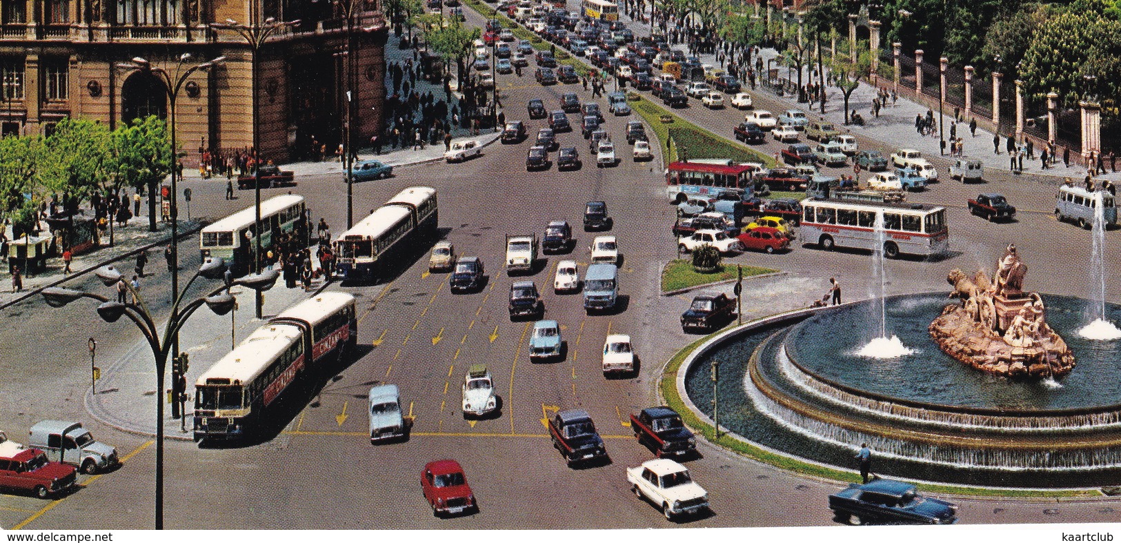 Madrid: MG 1300, RENAULT 4-COMBI, CITROËN 2CV AK, VW 1200, SEAT 1500, TAXI, DKW F89 PICKUP, FORD 12M G13 -'PHILIPS' NEON - PKW