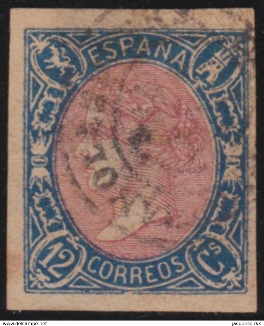 ESPANA  .      Yvert   67         .       O       .         Cancelled      .    /   .  Oblitéré - Used Stamps