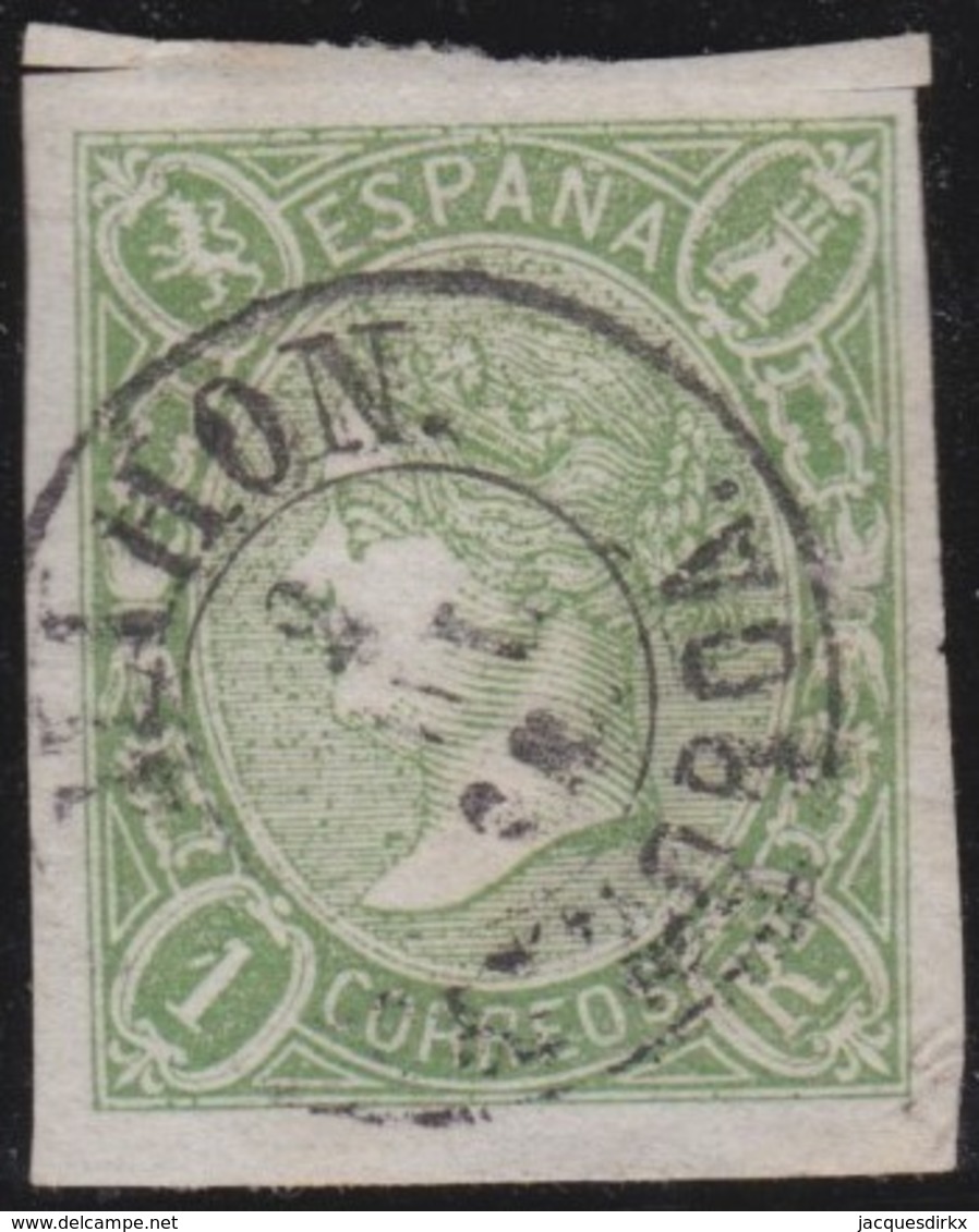 ESPANA  .      Yvert   69        .       O       .         Cancelled      .    /   .  Oblitéré - Used Stamps