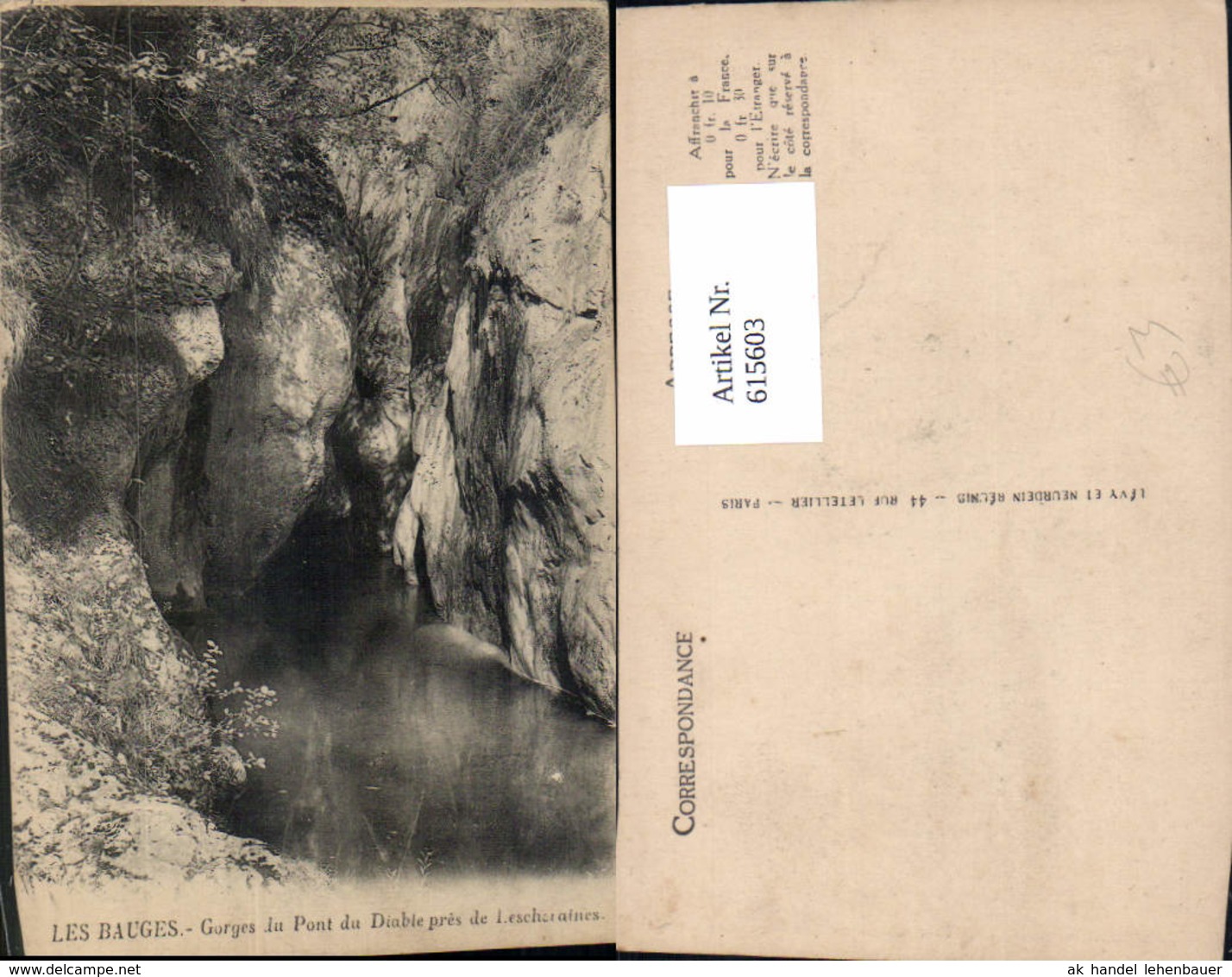 615603,Les Bauges Gorges Du Pont Du Diable Pres De Lescheraines France - Autres & Non Classés