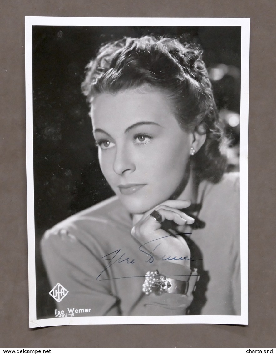 Cinema - Autografo Dell’attrice Ilse Werner - Anni ’40 - Autres & Non Classés