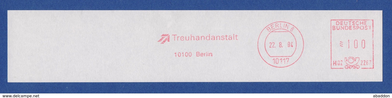 BRD AFS - BERLIN, Treuhandanstalt 1994 - Maschinenstempel (EMA)