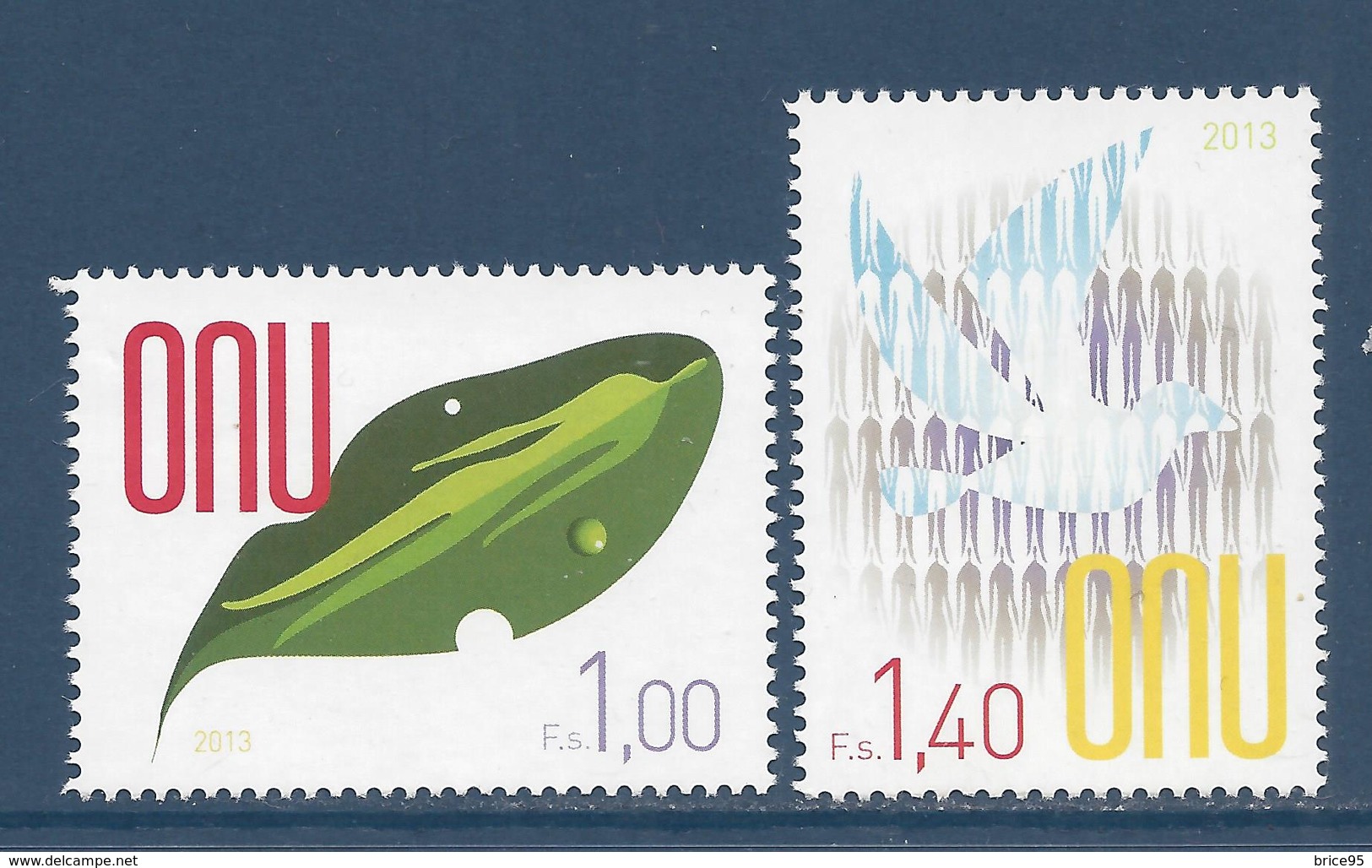 Nations Unies Genève - YT N° 814 Et 815 - Neuf Sans Charnière - 2013 - Unused Stamps