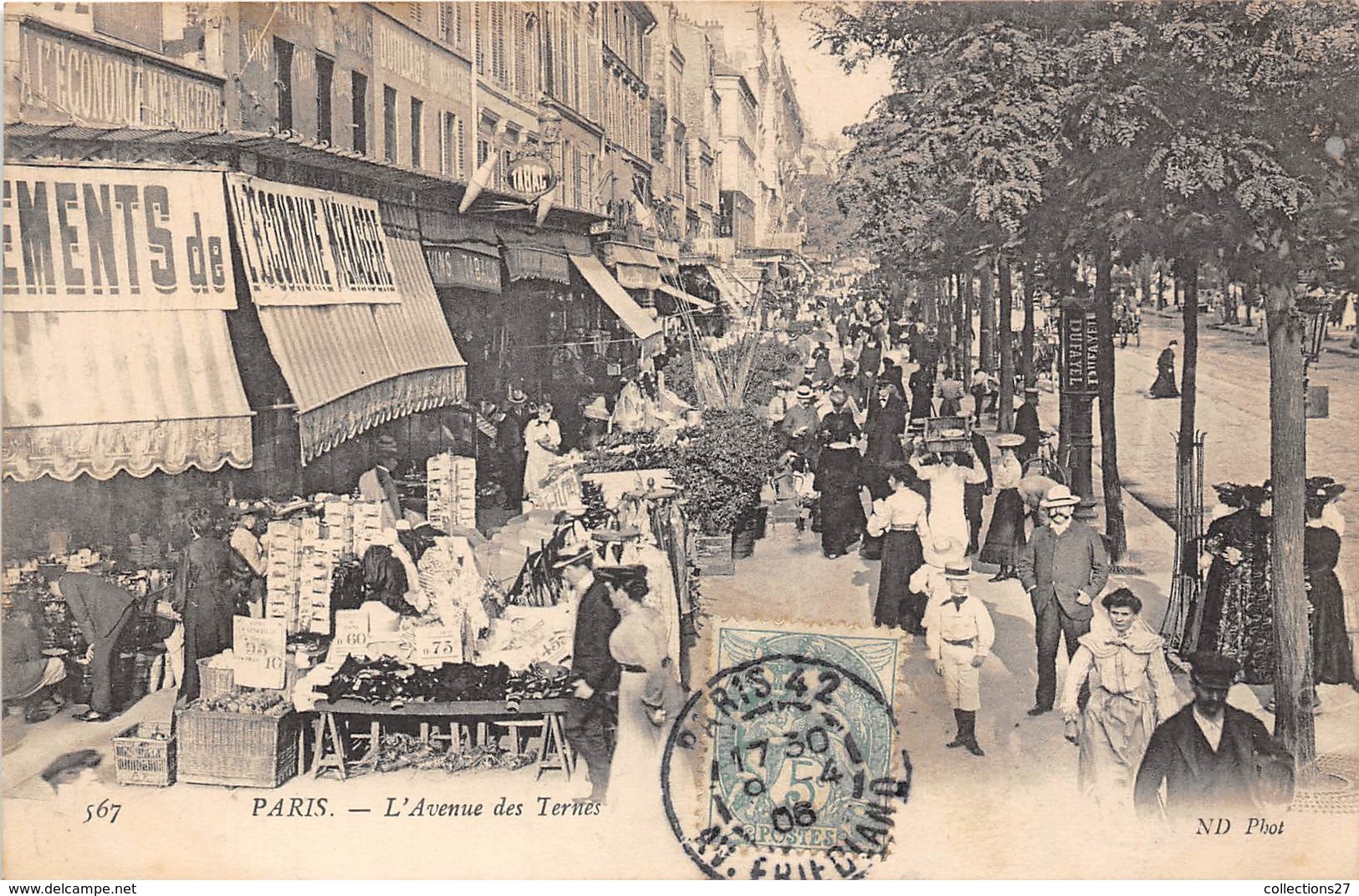 75017-PARIS- L'AVENUE DES TERNES - Arrondissement: 17