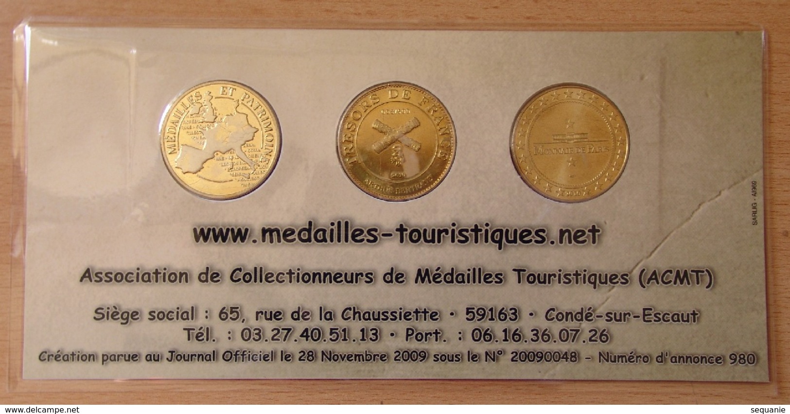 Série De 3 Médailles Touristique Marseille 26 ème Salon National 2010 - 2010