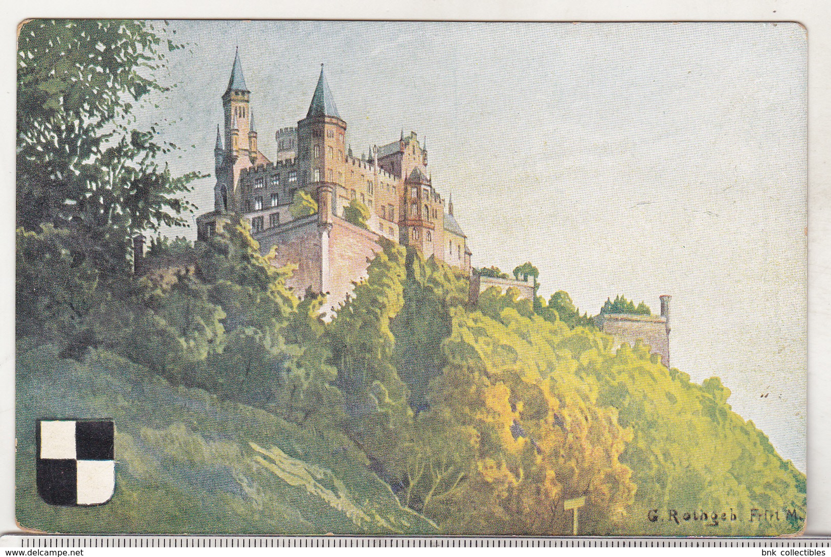 Germany Old Uncirculated Postcard - Gg. Rothgeb Postcards - Swabian Jura Serie No 9 - Hohenzollern Castle - Bietigheim-Bissingen