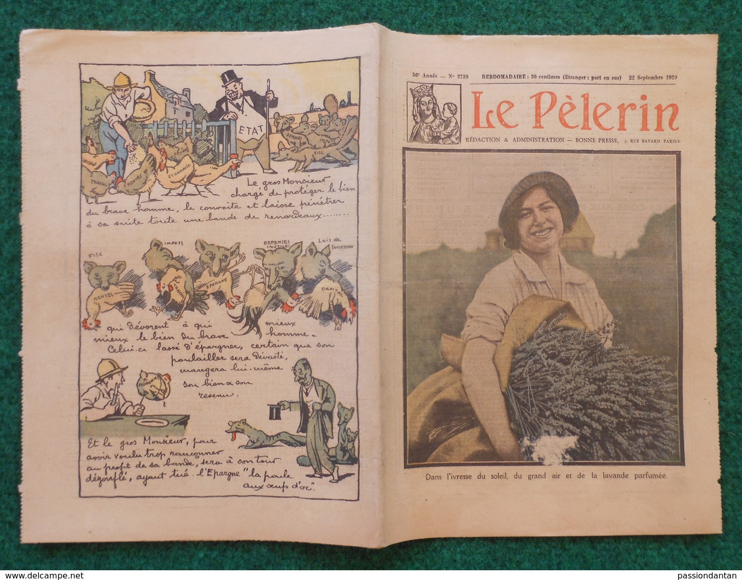 Revue Illustrée Le Pèlerin - N° 2739 - Septembre 1929 - L'entrée De L'Exposition De Dieppe Pendant La Semaine Du Poisson - Autres & Non Classés