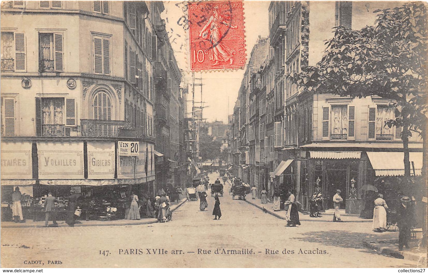 75017-PARIS- RUE D'ARMAILLE- RUE DES ACACIAS - Arrondissement: 17