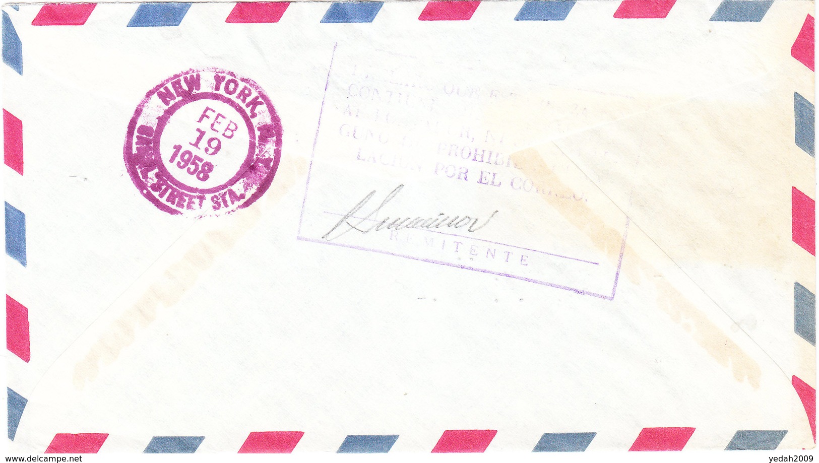 NICARAGUA AIRMAIL COVER 1958 - Nicaragua