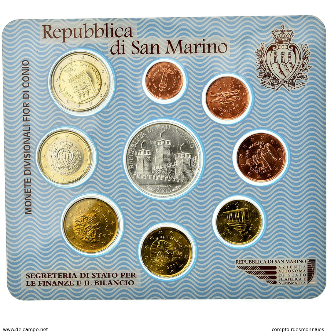 San Marino, Set, 2005, FDC - San Marino