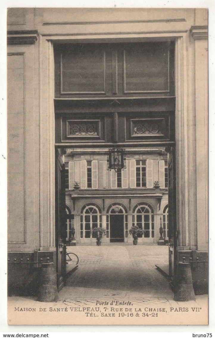 75 - PARIS 7 - Maison De Santé Velpeau - 7 Rue De La Chaise - Porte D'Entrée - Arrondissement: 07