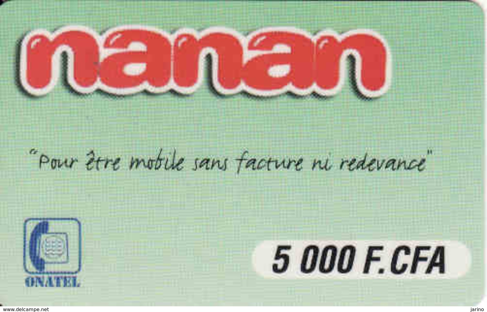 Burkina Faso,  Onetel 5000 F CFA, Nanan - Burkina Faso