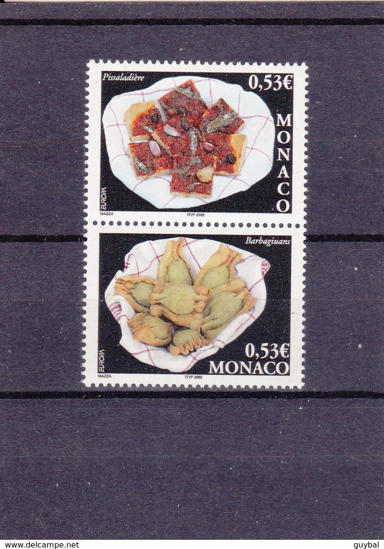 2005 - Europa Cept - Monaco - N°YT 2491 Et 2492** Paire Verticale - 2005