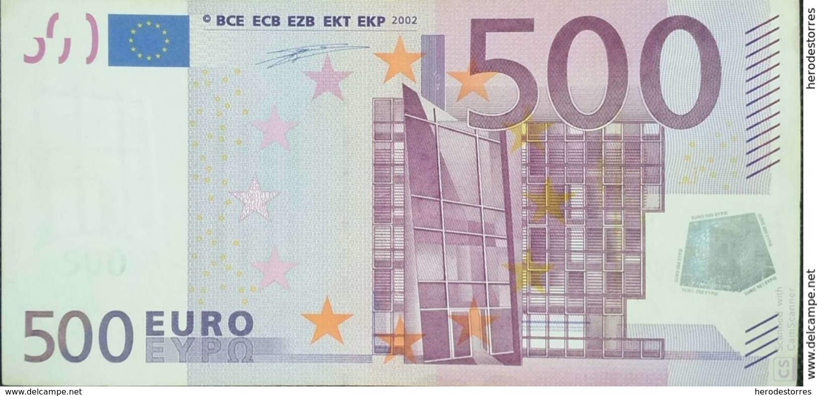 EURO BÉLGICA(Z) 500 T001 DUISENBERG - 500 Euro