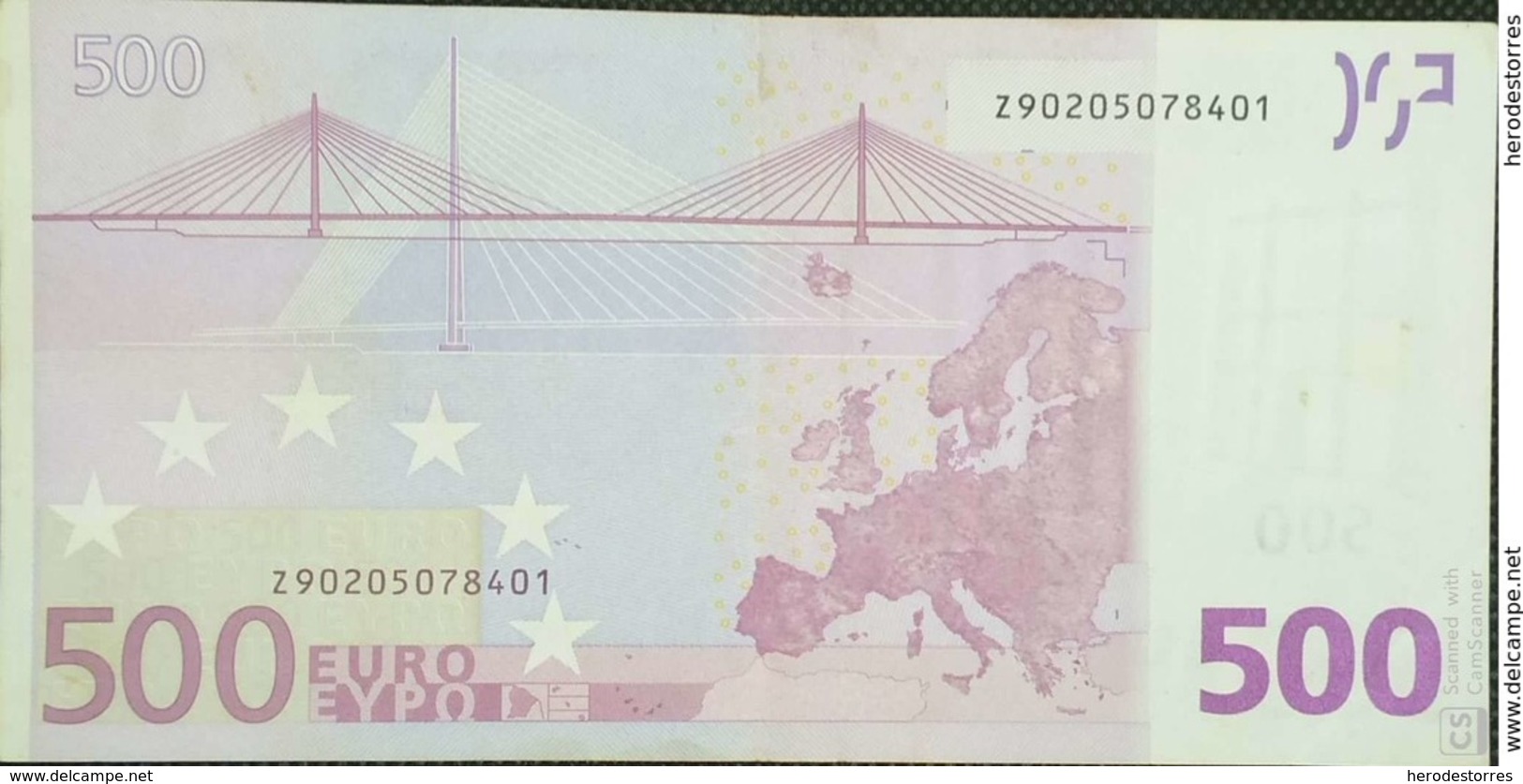 EURO BÉLGICA(Z) 500 T001 DUISENBERG - 500 Euro