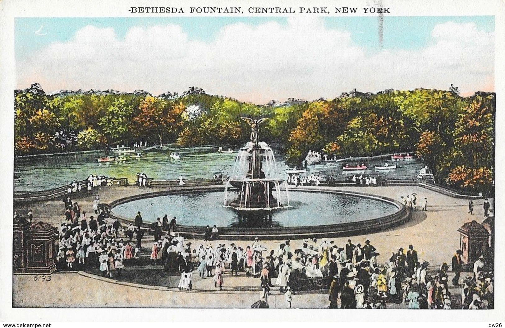 Bethesda Fountain, Central Park, New York, NY - Post Card W N° 122 Non Circulated - Central Park