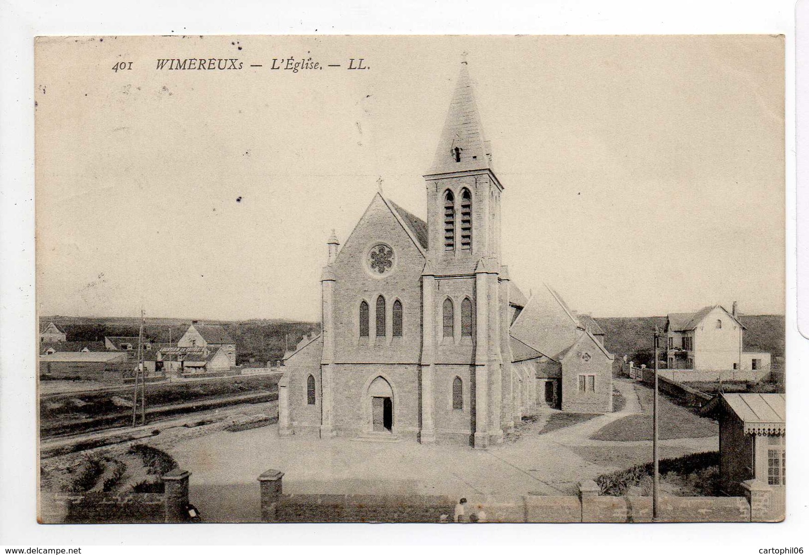 - CPA WIMEREUX (62) - L'Eglise 1908 - Editions Lévy 401 - - Sonstige & Ohne Zuordnung