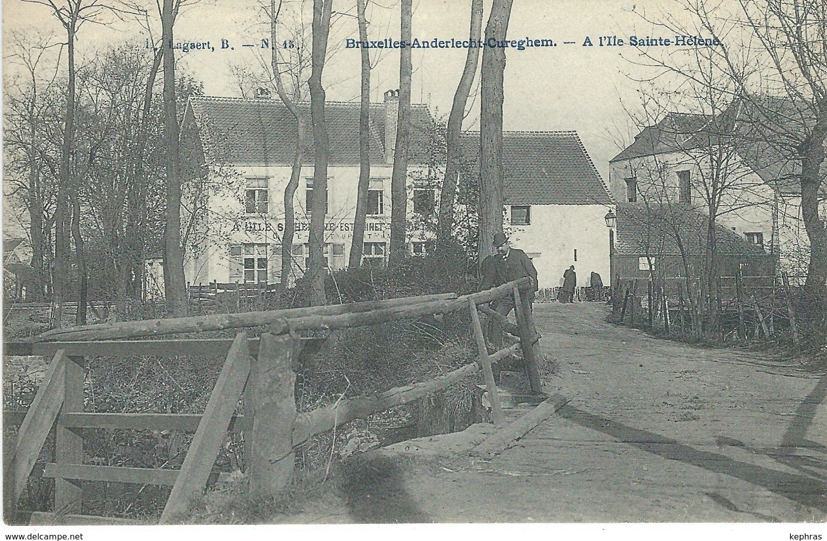 BRUXELLES - ANDERLECHT - CUREGHEM : A L'Ile Sainte Hélène - Cachet De La Poste 1907 - Autres & Non Classés