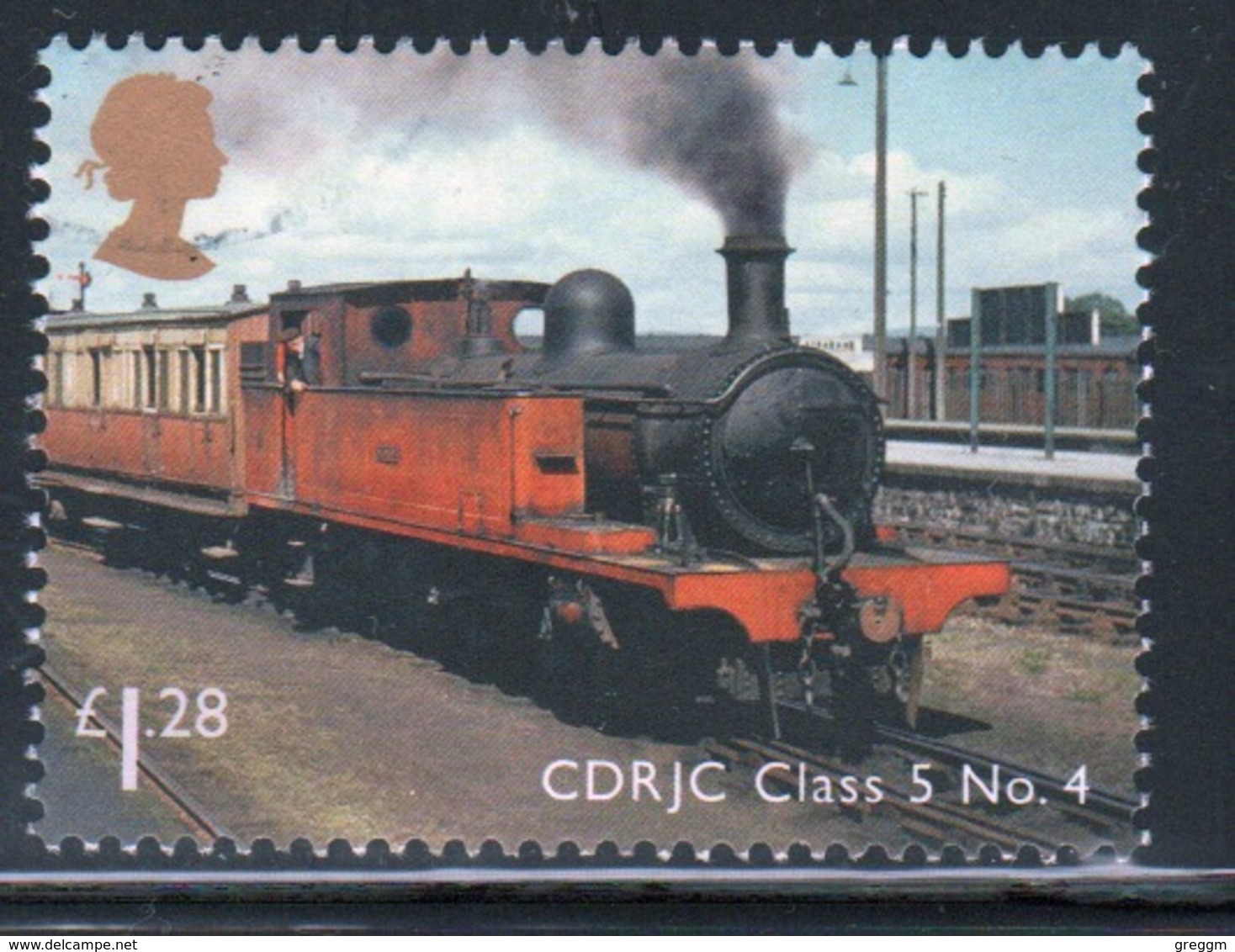Great Britain 2013 Single £1.28p Stamp From Classic Locomotives Of Northern Ireland  Mini Sheet. - Used Stamps