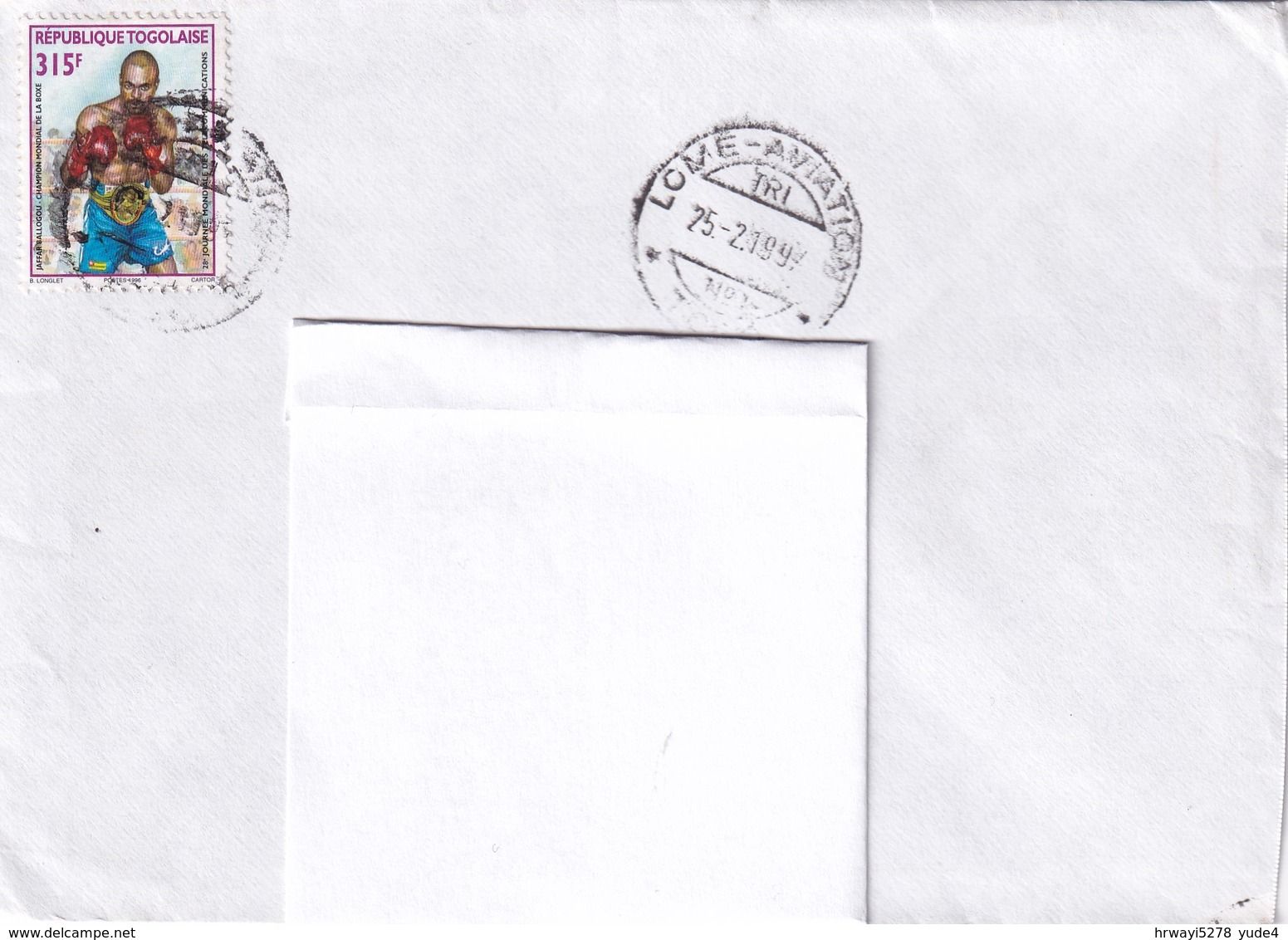 Togo 1997, Nice Cover With Boxing Stamp To The Netherlands - Togo (1960-...)