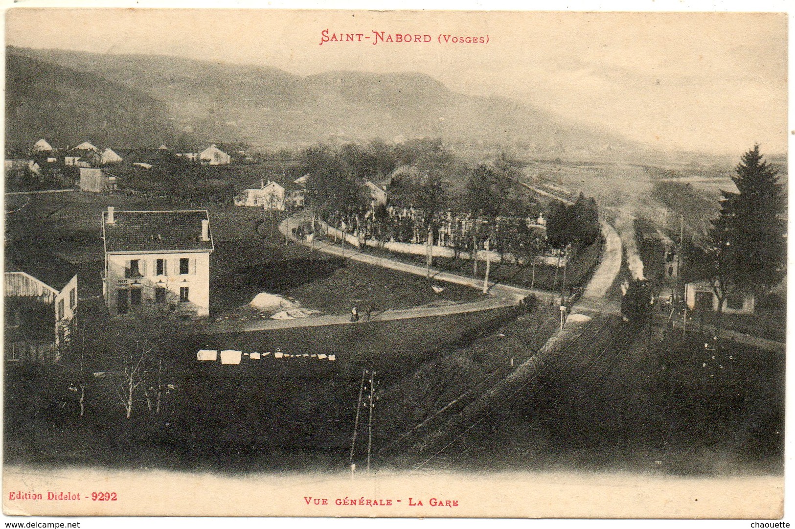 SAINT NABORD     VUE GENERALE   LA  GARE - Autres & Non Classés