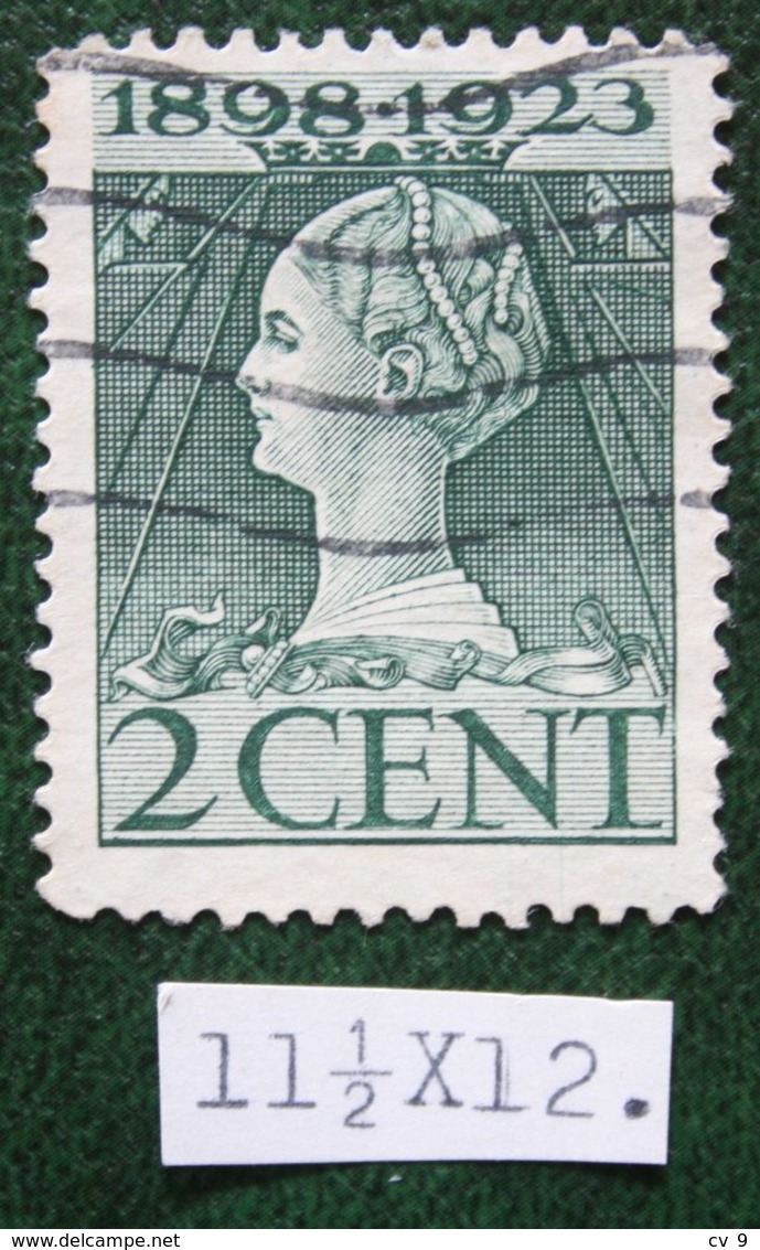 Regeringsjubileumzegel 2 Ct NVPH 121G 121 G (Mi 123) 1923 Gestempeld / USED NEDERLAND / NIEDERLANDE - Used Stamps