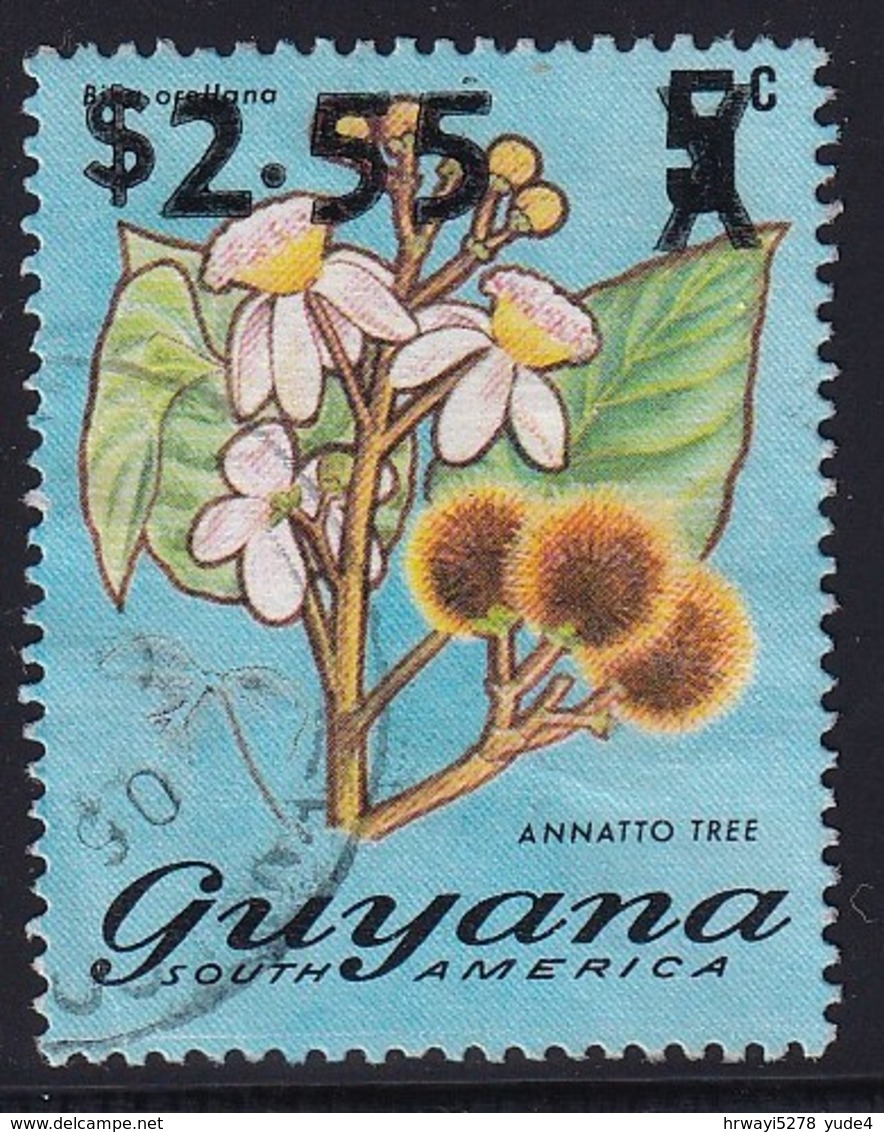 Guyana 1989, Overprint, Minr 3023-II, Vfu - Guyana (1966-...)