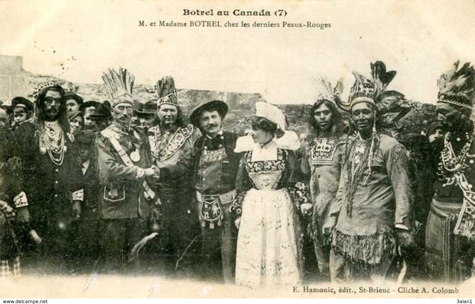 M Et Madame BOTREL Chez Les Derniers Peaux-Rouges  (Canada)  777 - Indiens D'Amérique Du Nord