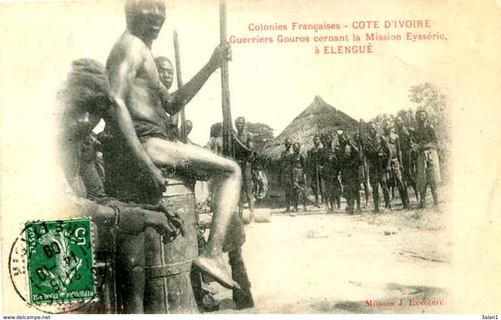 COTE D'IVOIRE  ELENGUE  Guerriers GOUROS  ....778 - Indiens D'Amérique Du Nord