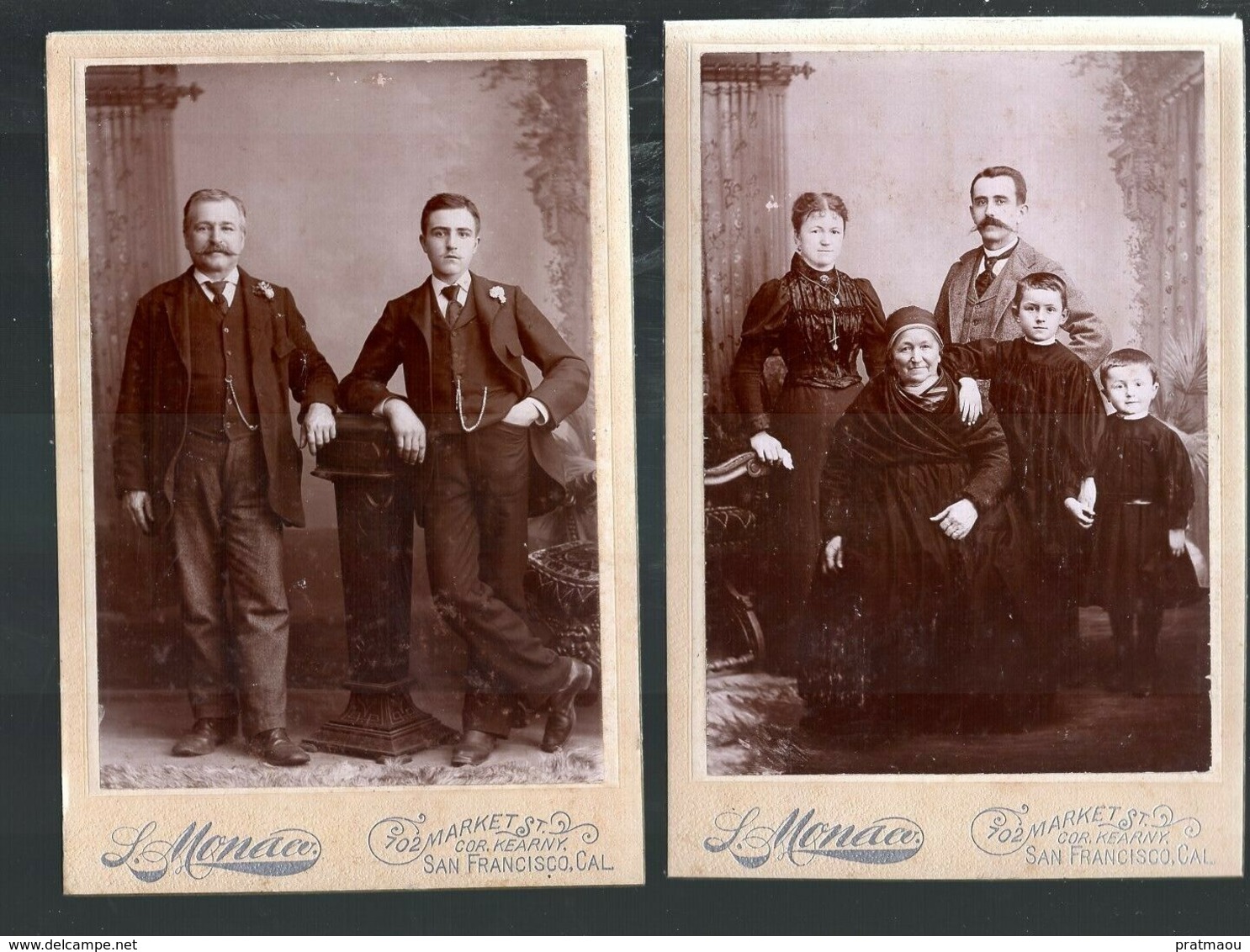 PHT7 USA LOT DE SIX PHOTOS 17 X 11,5 Cm Personnages Photographe  Monaco à San Francisco - Anciennes (Av. 1900)