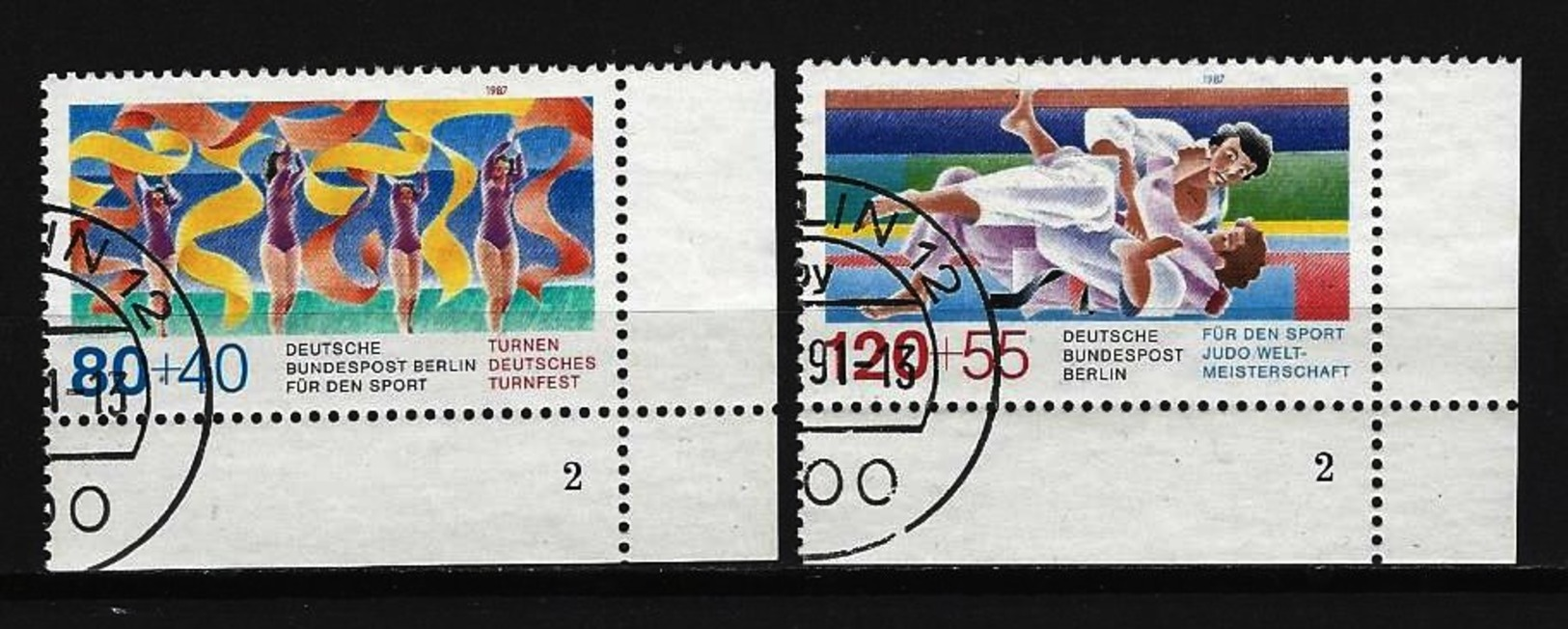 BERLIN - Mi-Nr. 777 + 778  Mit Formnummern Sporthilfe Gestempelt - Used Stamps