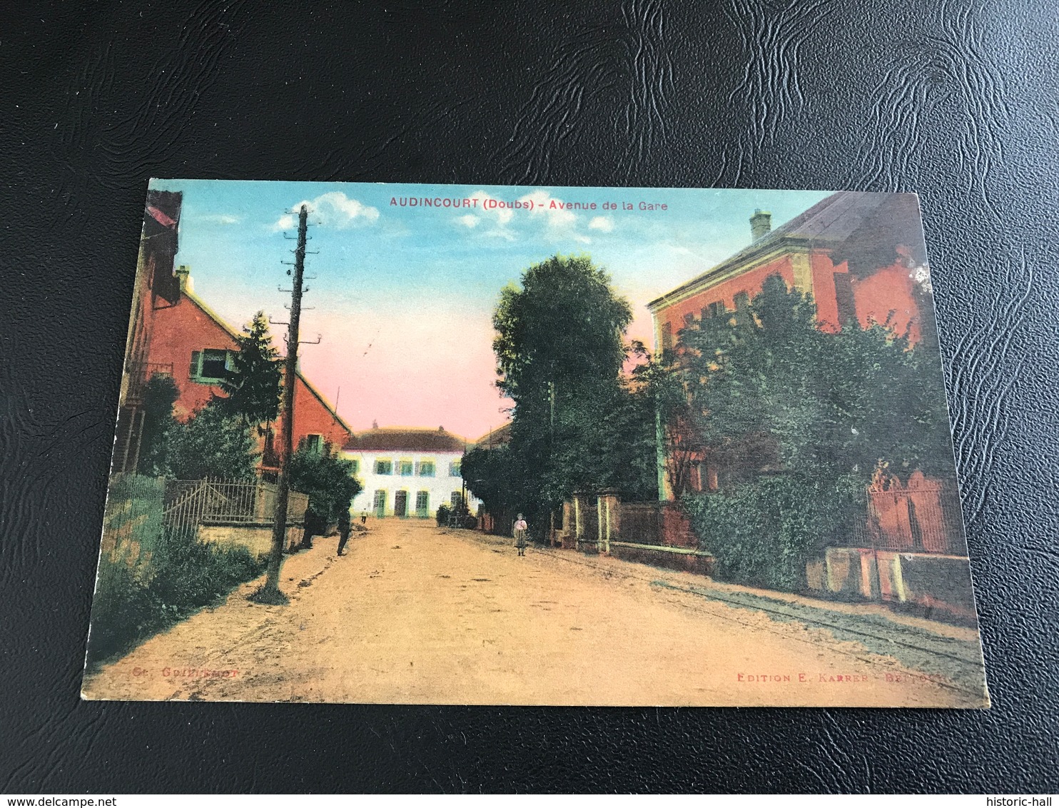 AUDINCOURT (Doubs) Avenue De La Gare - 1944 - Autres & Non Classés