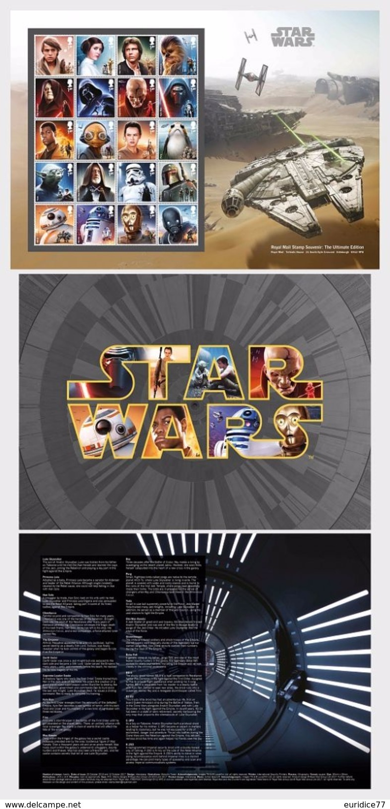 Great Britain 2017 - Star Wars: The Last Jedi Stamp Souvenir – Ultimate Edition) - Collectibles - Nuevos