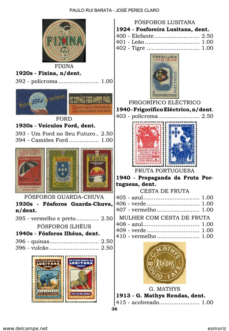 VINHETAS DE PORTUGAL (3ª PARTE), By PAULO RUI BARATA And JOSÉ PERES CLARO - Unused Stamps