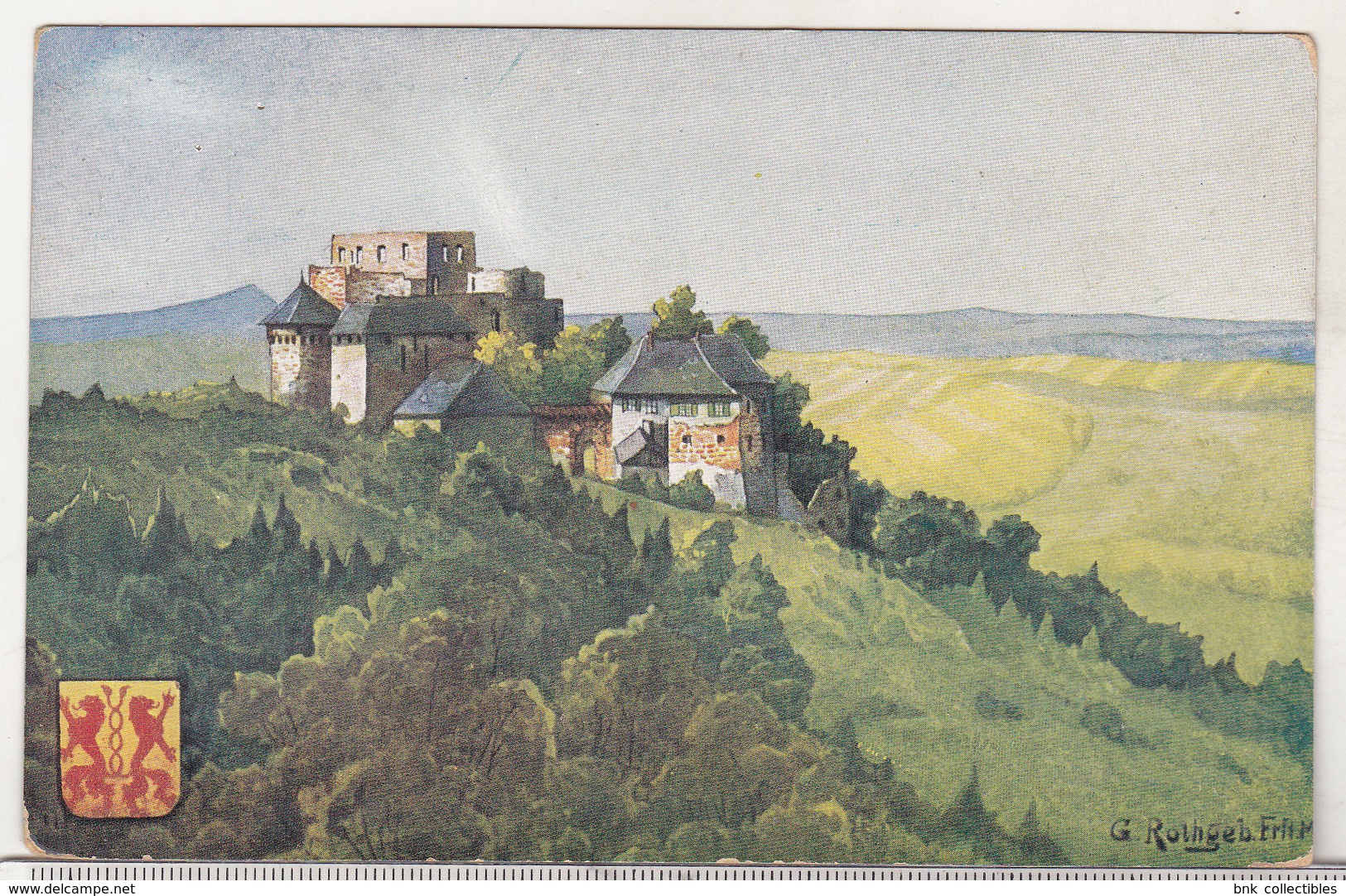 Germany Old Uncirculated Postcard - Gg. Rothgeb Postcards - Swabian Jura Serie No 1 - Hohenrechberg Castle - Schwaebisch Gmünd
