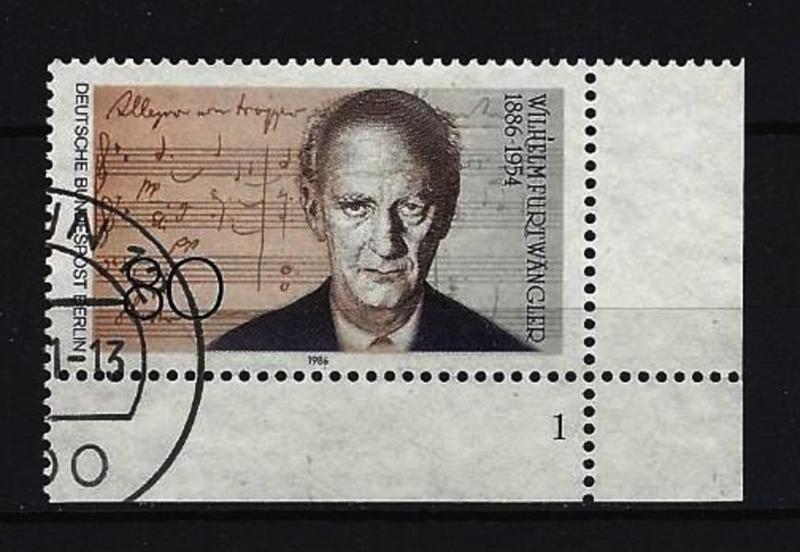 BERLIN - Mi-Nr. 750 Formnummer 1 Wilhelm Furtwängler Gestempelt - Used Stamps