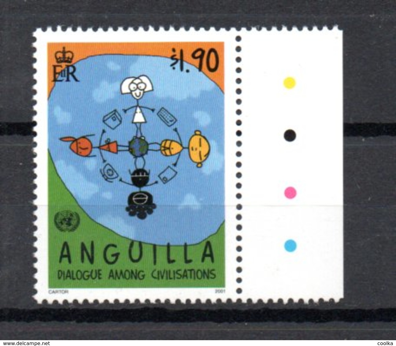 ANGUILLA - DIALOGUE- DIALOG - DIALOGO CIVILIZATIONS 2001 - Anguilla (1968-...)