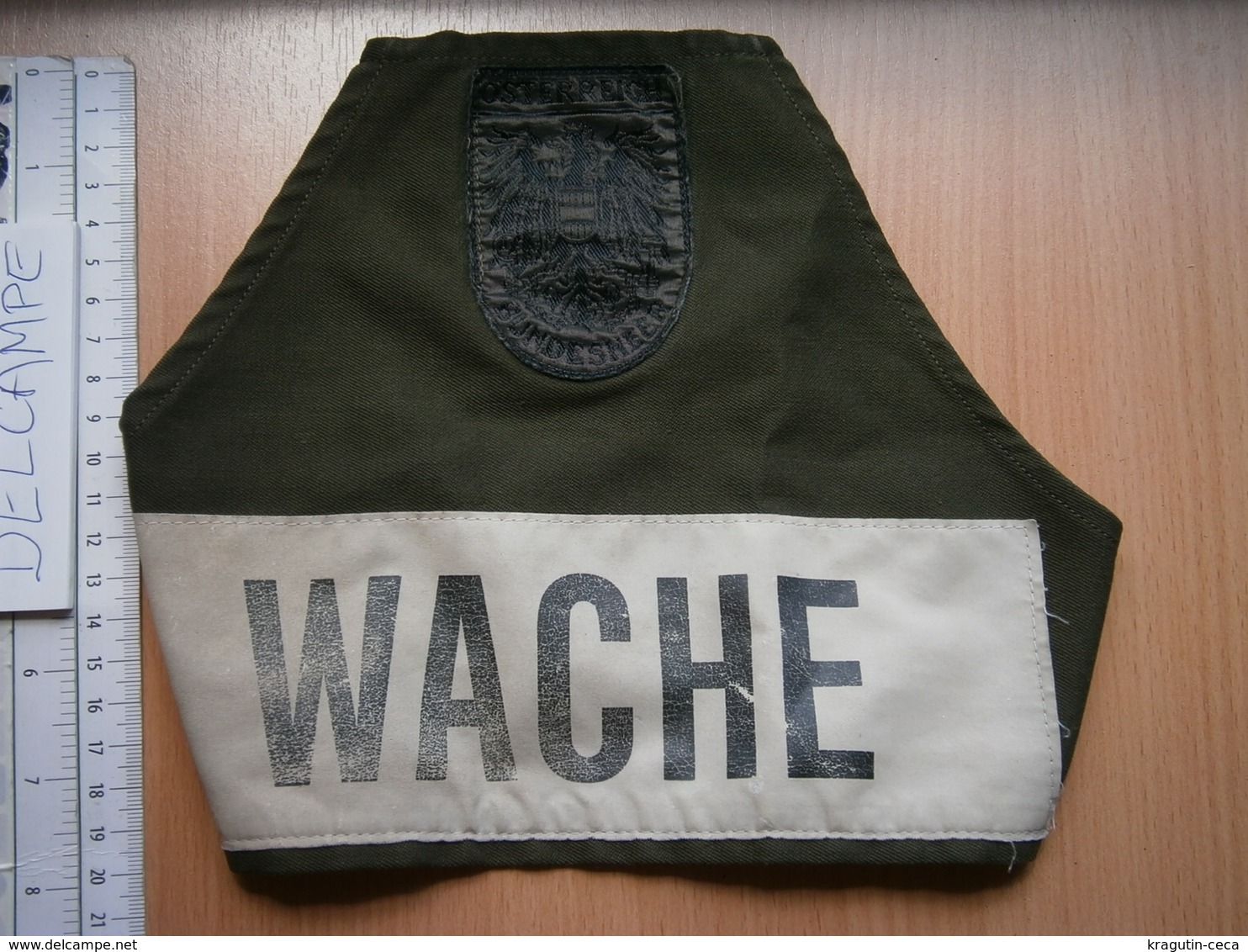 Wache Austria Guard Sleeve Patch Emblem Österreich FLICKEN ARMY KFOR SFOR PEACE - Ecussons Tissu